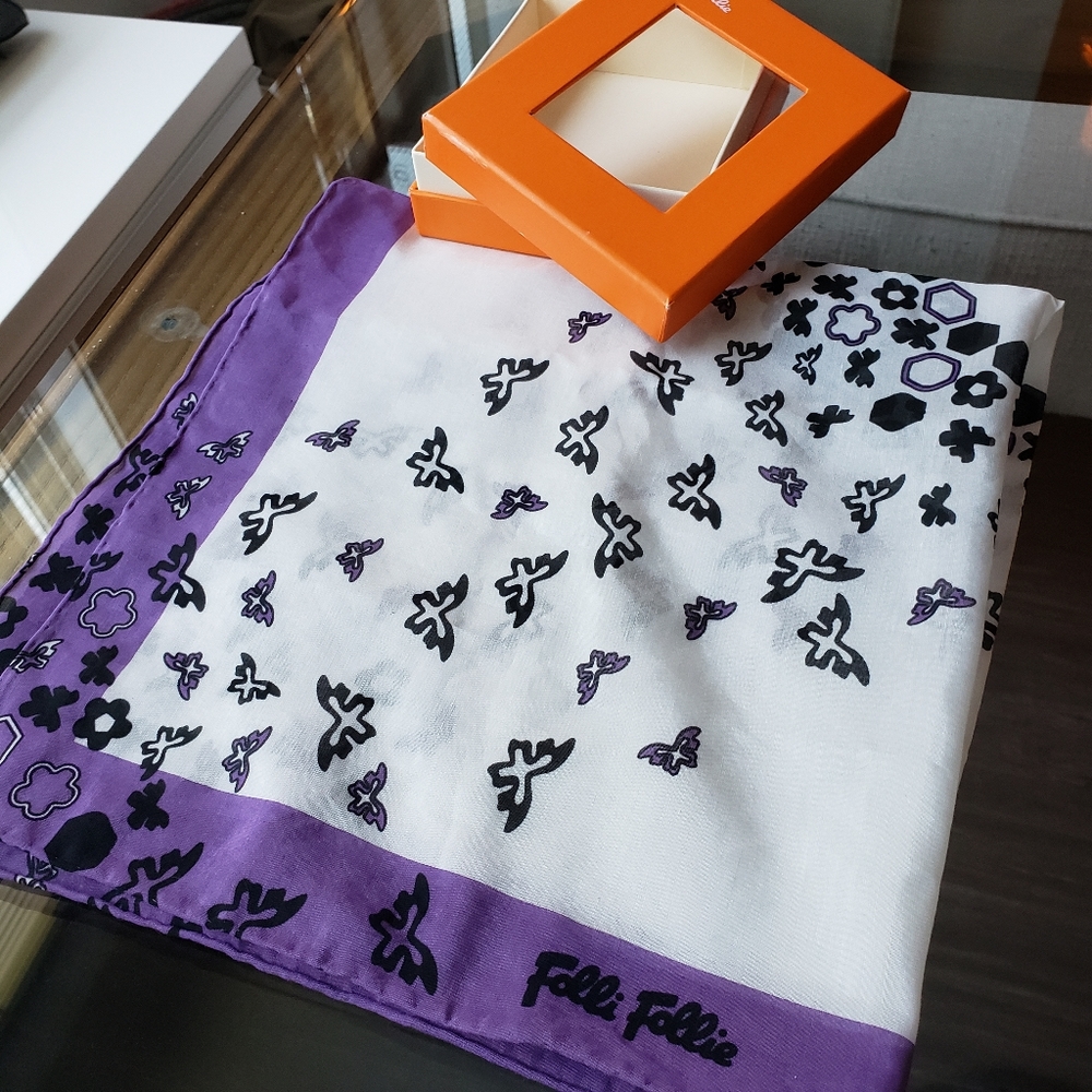 Folli Follie Handkerchief with Box Authentic
